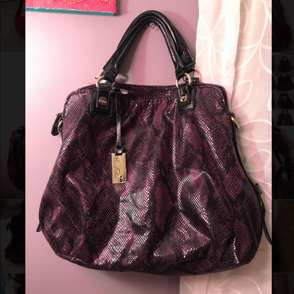 Marc Fisher Kensington python satchel